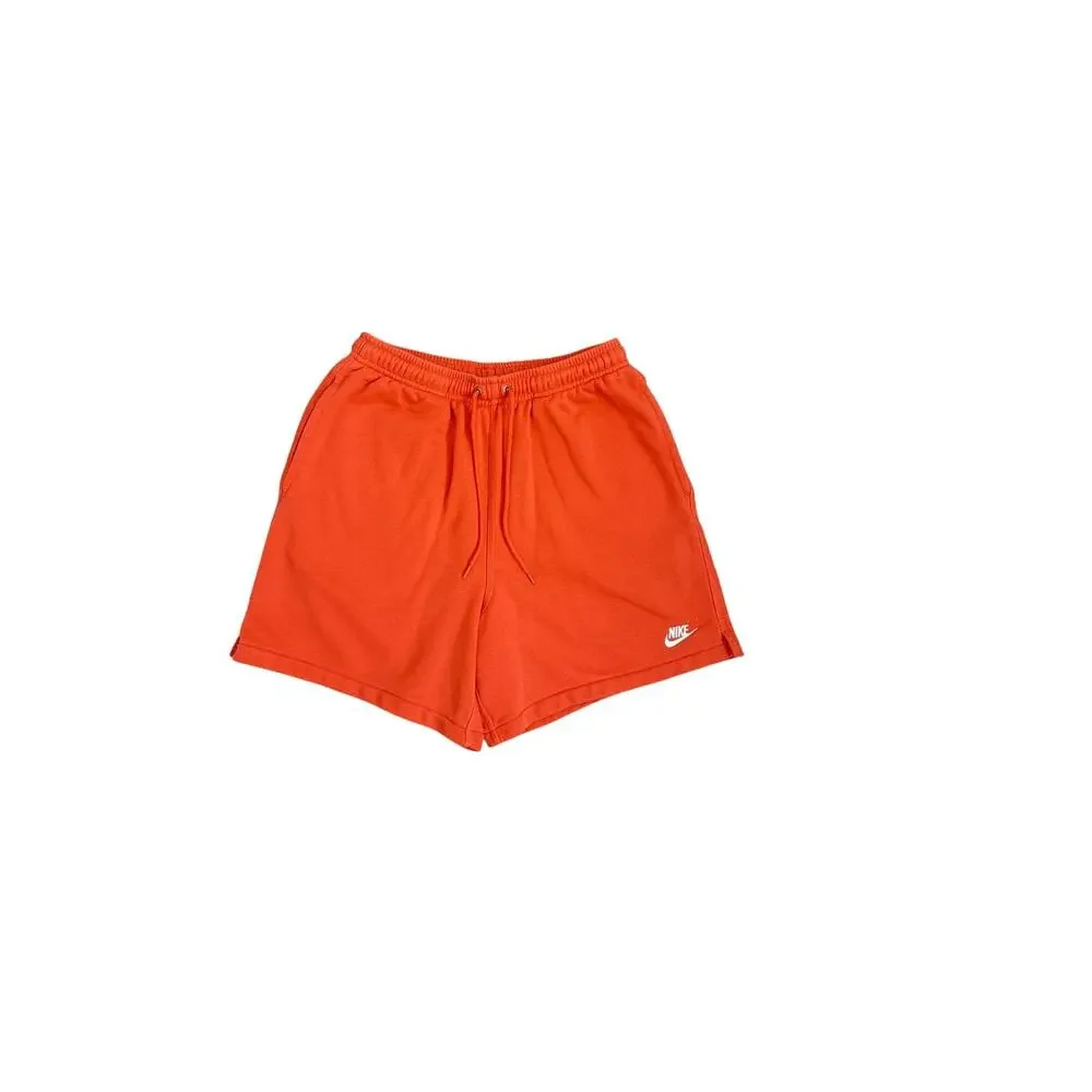 Nike Club Woven Flow French Terry Athletic Casual Shorts Coral Size Men's Small